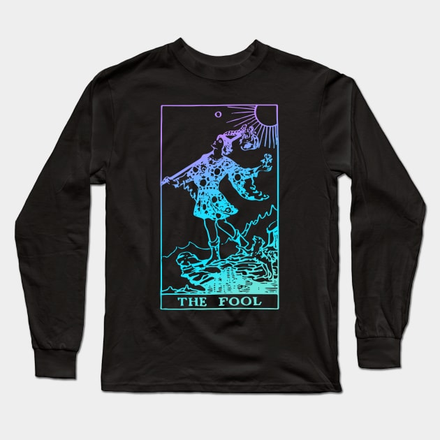 The Fool Tarot Card Long Sleeve T-Shirt by srojas26